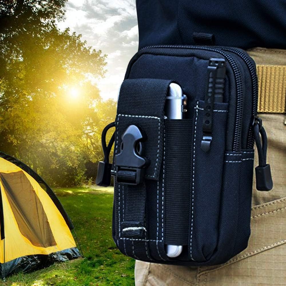 Outdoor Adventures - 戦術的なモールベルトポーチ軍事ウエストバッグ EDC ツールオーガナイザー電話ホルスターホルダー男性用屋外ハイキングキャンプ狩猟ギア