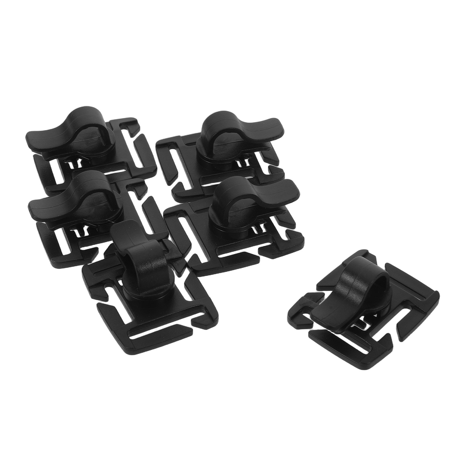 Outdoor Adventure Youtube - 6個入りドリンクチューブクリップ 回転式ウォーターブラダーホースクリップ 軽量でしっかり固定 ハイドレーションパック バックパック アウトドアアドベンチャー用
