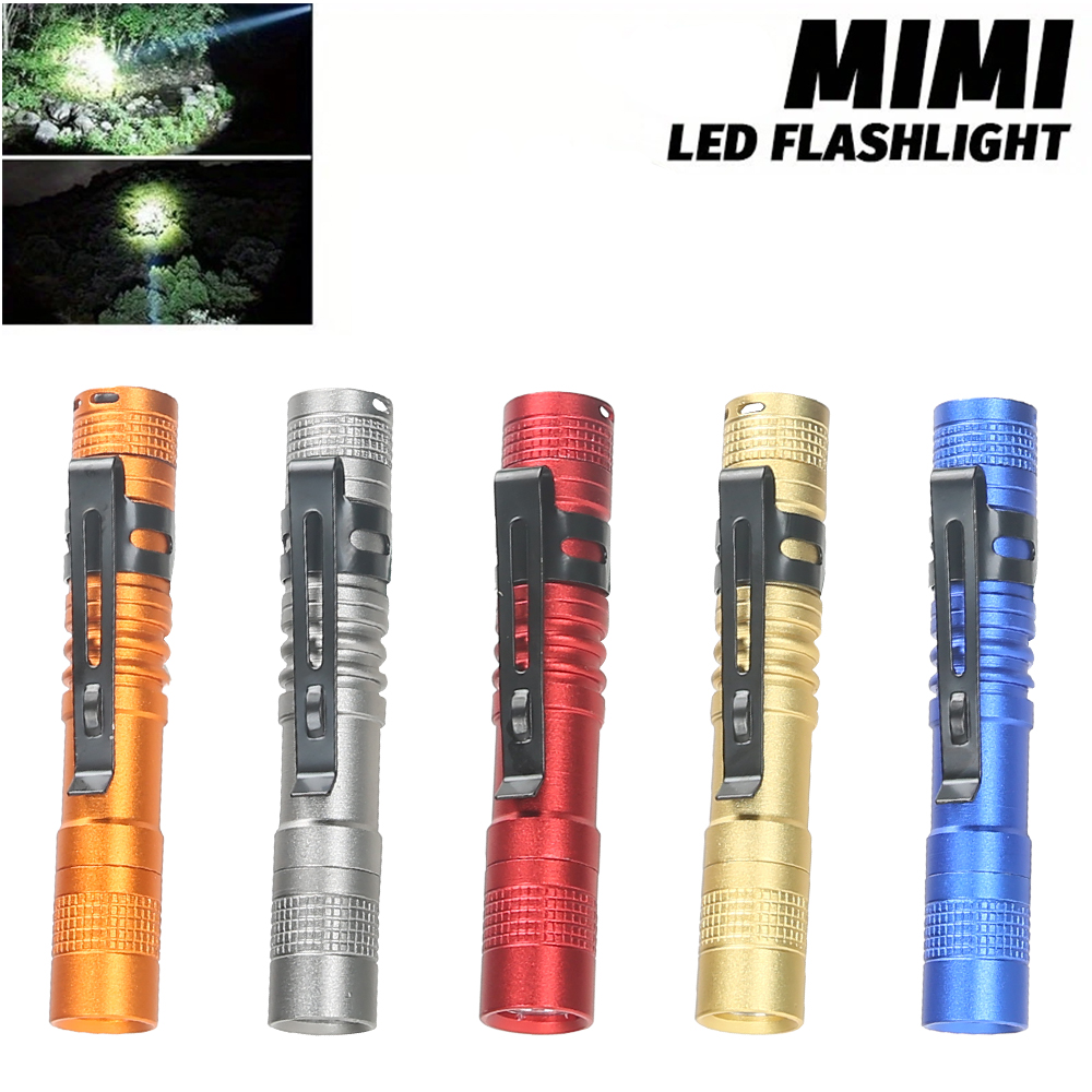 Outdoor Adventures - ミニポータブル LED ペンライト クリップ付き 超高輝度 高ルーメン