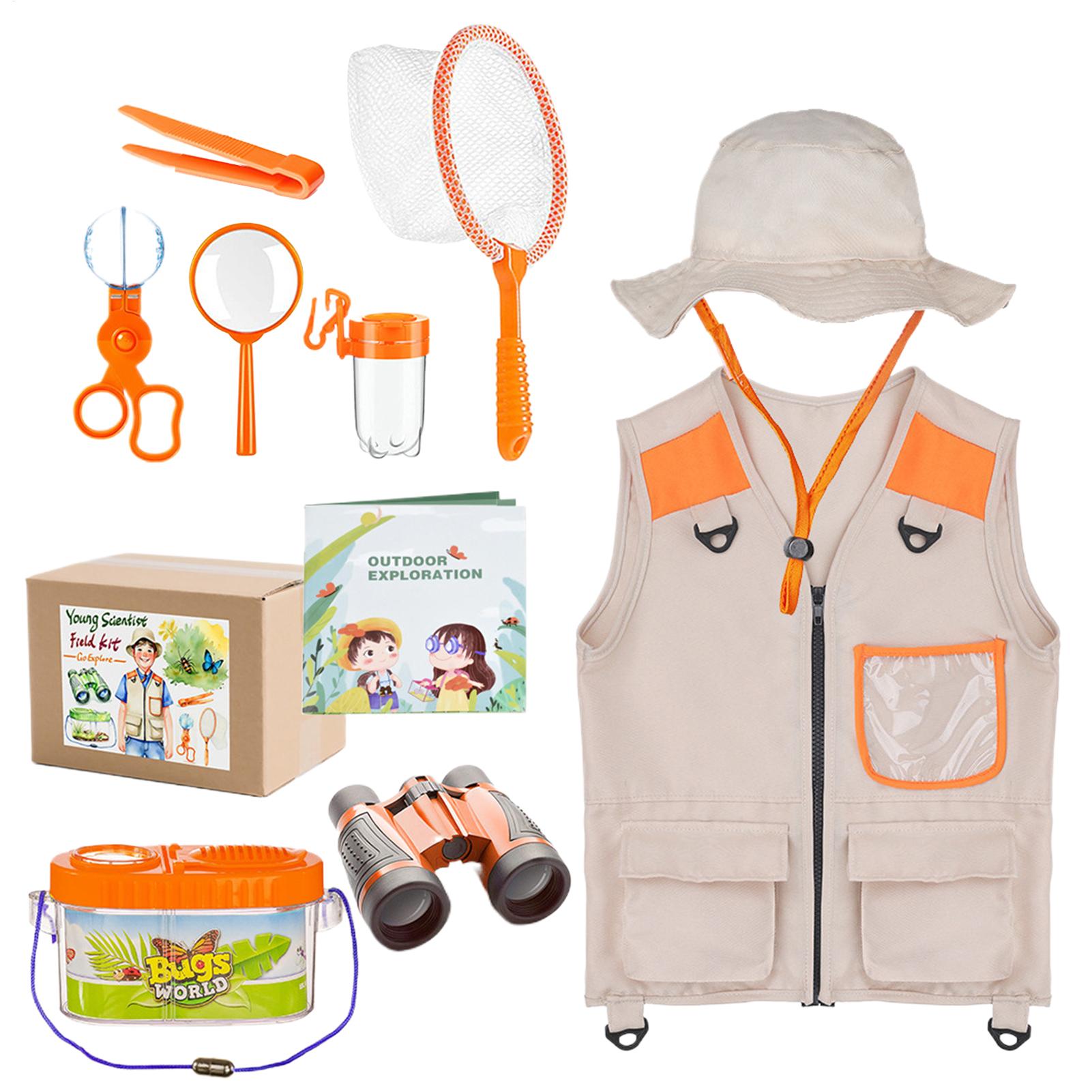Outdoor Adventure Kit For Boys - 子供用アドベンチャーキット 帽子付き 軽量 通気性 教育玩具 子供用自然体験