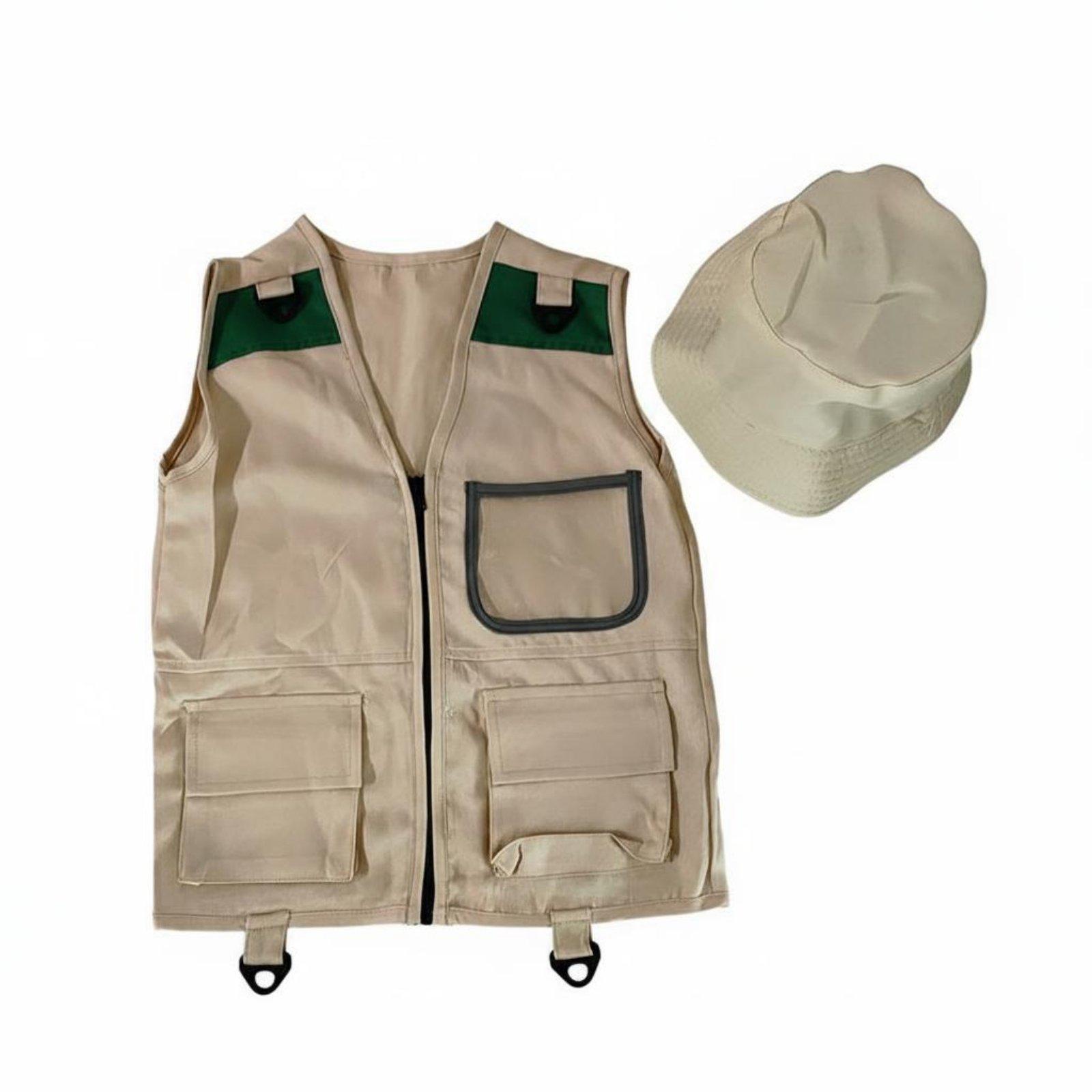 Outdoor Adventure Kit For Boys - 子供用探検ベスト アドベンチャーコスチューム キッズアウトドアおもちゃ ロールプレイセット 子供用旅行おもちゃキットと探検