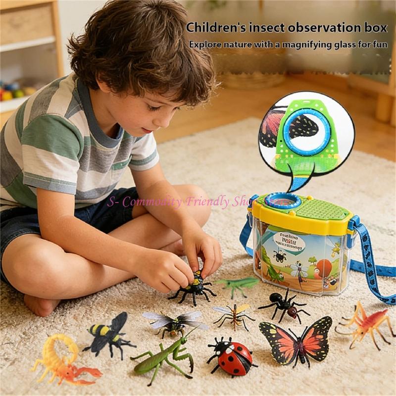 Outdoor Adventure Learning - 85AE アウトドアアドベンチャーセット子供用蝶昆虫教育ディスプレイミニチュア