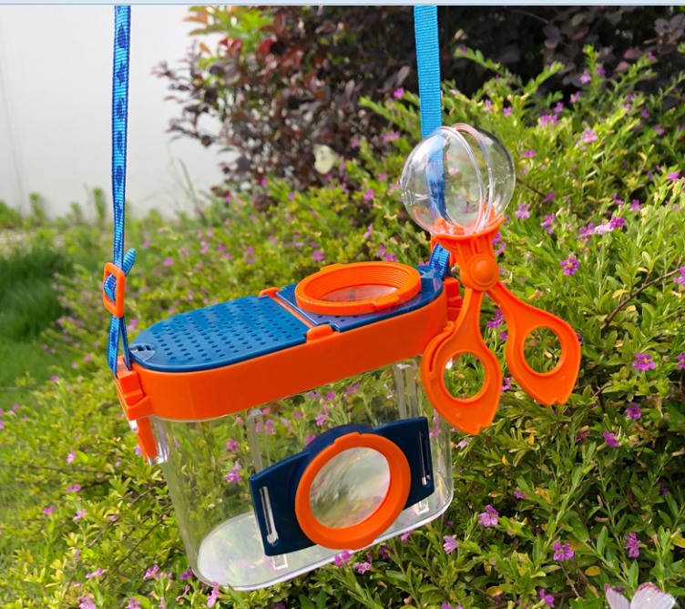 Outdoor Adventure Learning - 子供用昆虫観察ボックス給餌虫眼鏡蝶標本オタマジャクシコレクターコレクションボックスアウトドアアドベンチャー