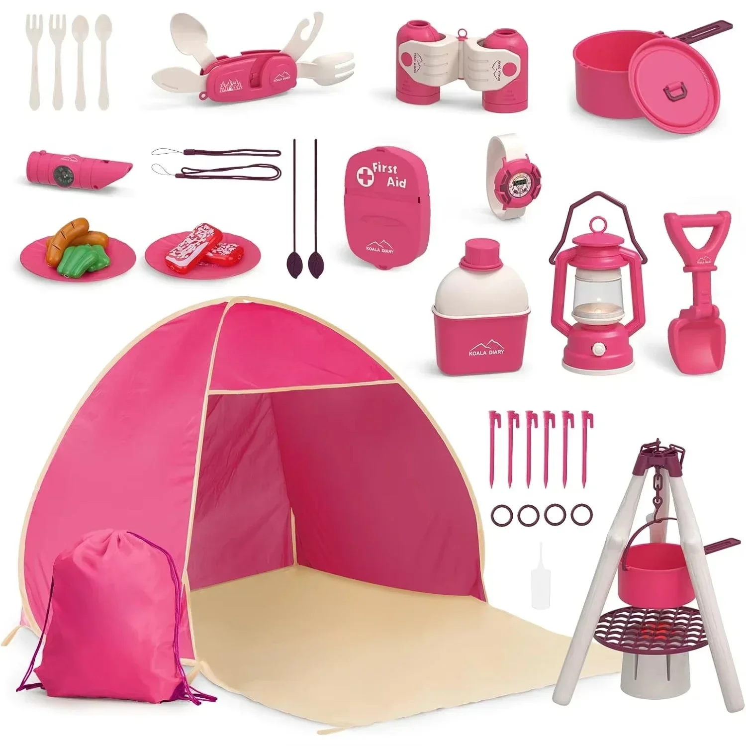 Outdoor Adventure Kit For Boys - ‌ 子供用アウトドア自然探検おもちゃセット ビーチ砂遊びツール キャンプ探検家 沿岸冒険 ‌
