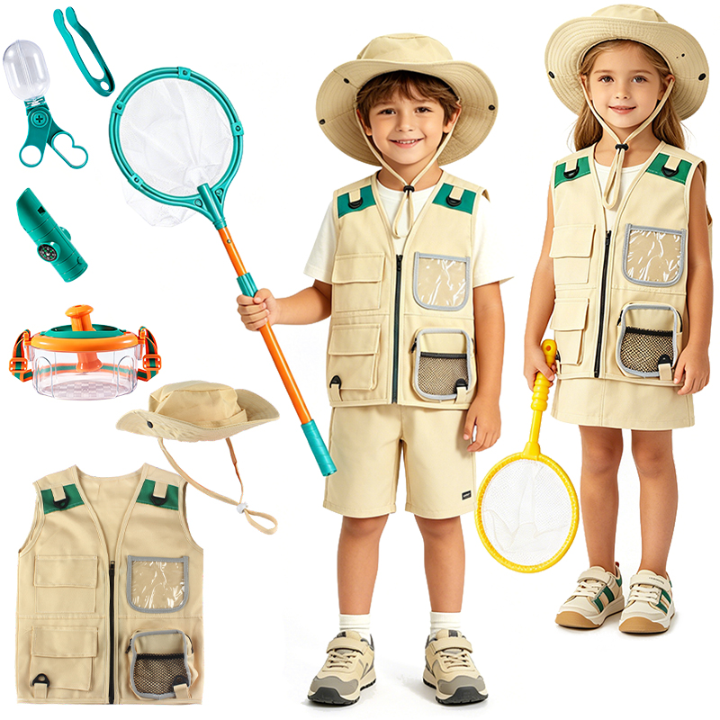 Outdoor Adventure Kit For Boys - キッズエクスプローラーアドベンチャーキット 屋外自然探検おもちゃ 男の子 女の子向け キャンプ ハイキング