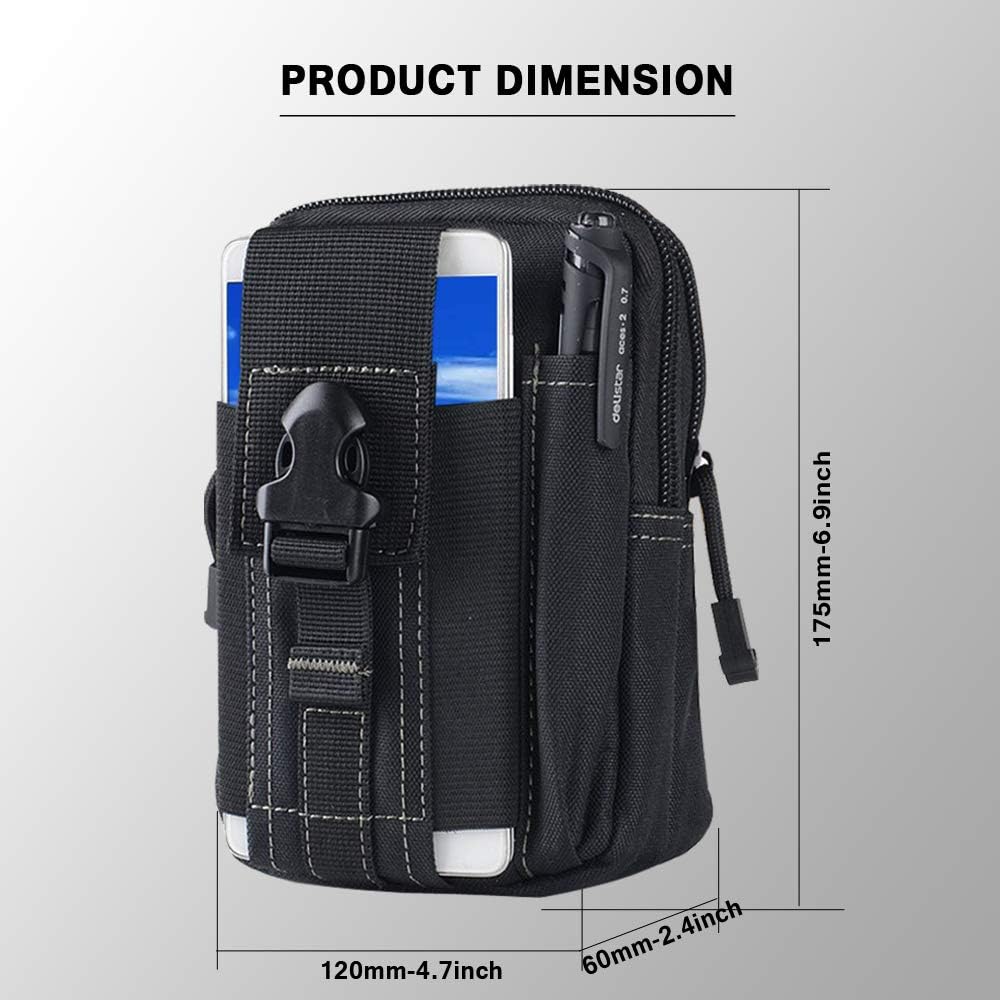 戦術的なモールベルトポーチ軍事ウエストバッグ EDC ツール - Outdoor Adventures のレビューと価格