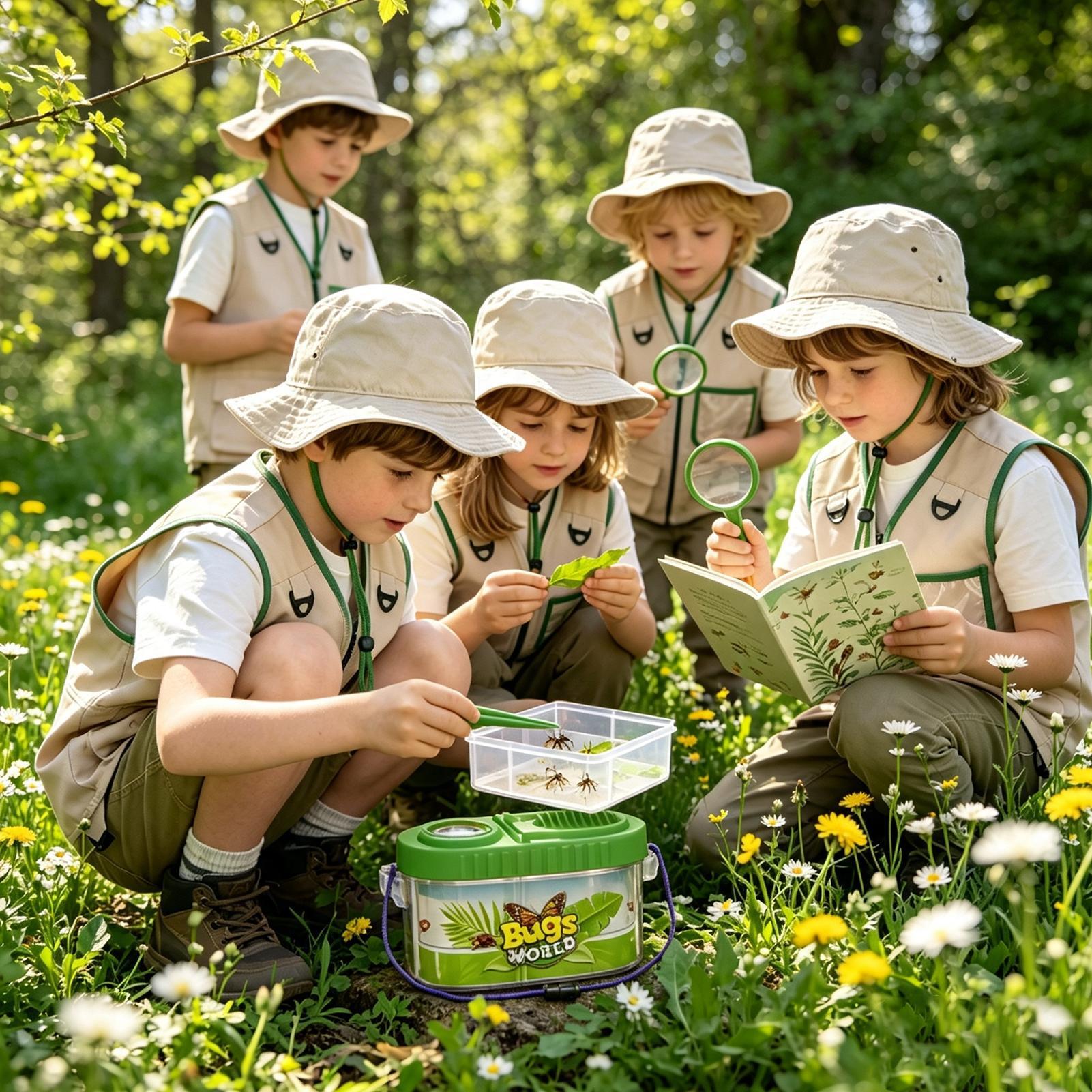 子供用アドベンチャーキット 帽子付き 軽量 通気性 教育玩具 - Outdoor Adventure Kit For Boys のレビューと価格