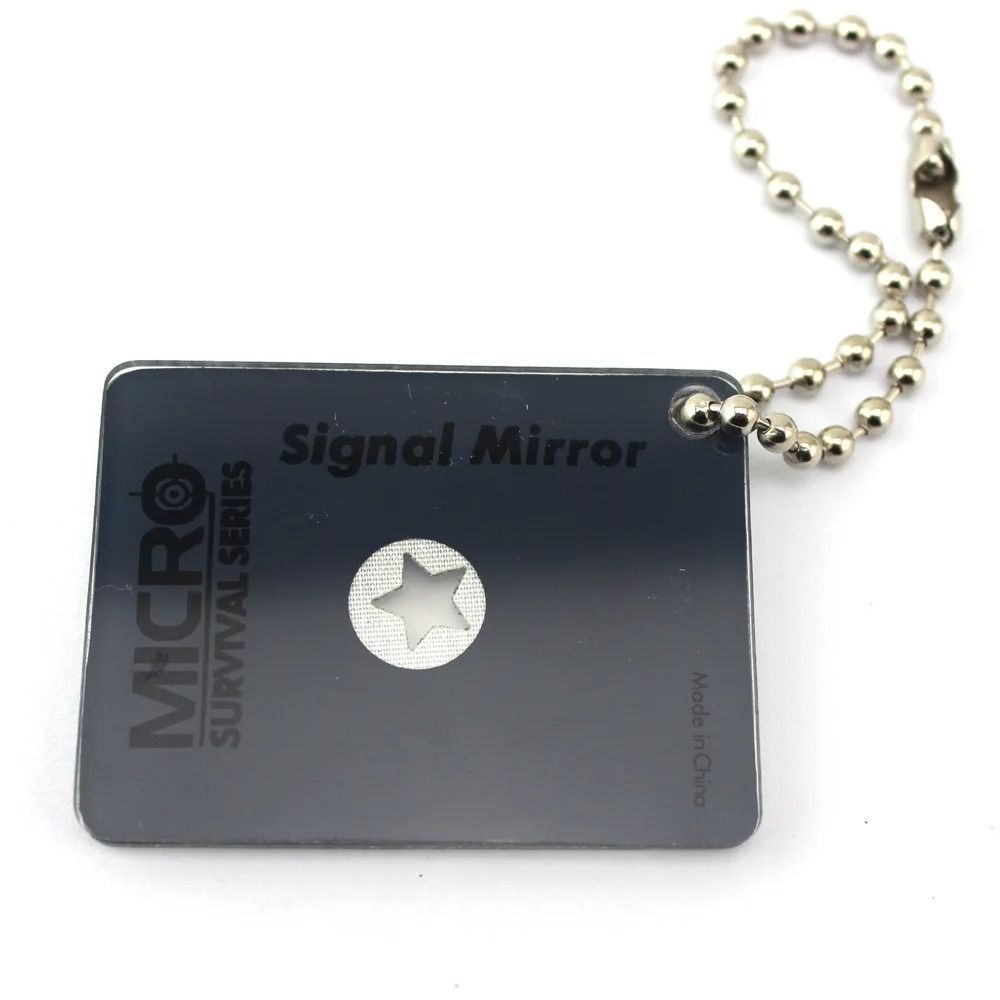 反射性アウトドア信号ミラー 実用的な日光下救助ミラー 旅行用 - Signal Mirror Rescue のレビューと価格
