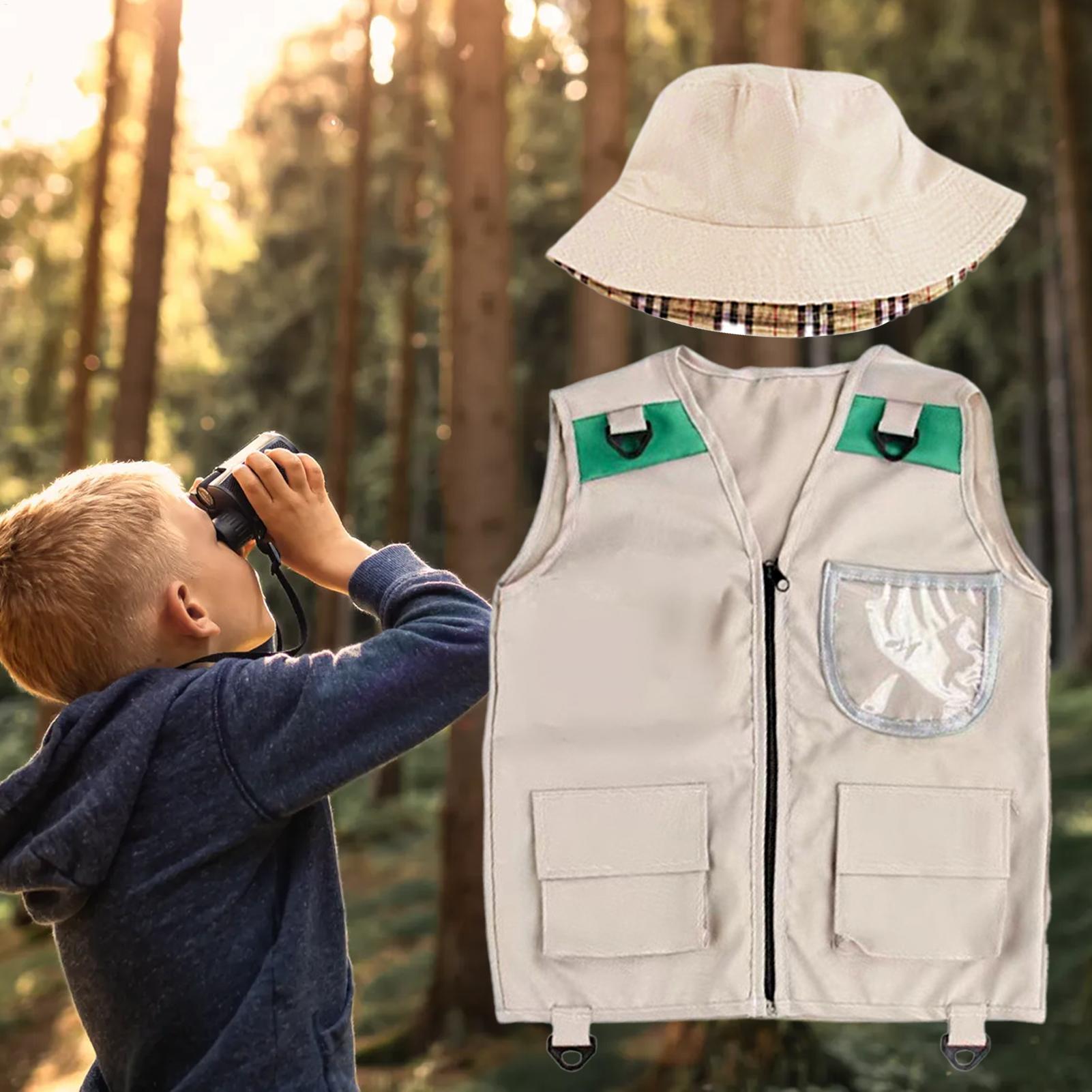 サファリキッズアウトドアエクスプローラーキット、カーゴベスト - Outdoor Adventure Kit For Boys のレビューと価格