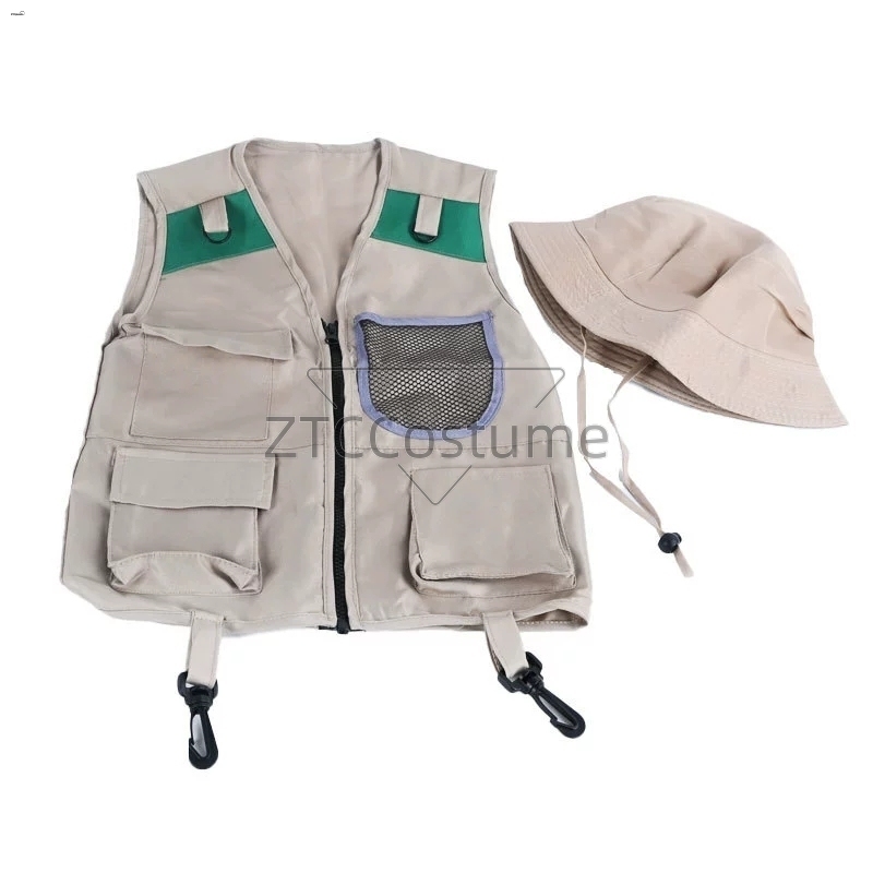 キッズエクスプローラーベスト＆ハットコスチュームサファリカー - Outdoor Adventure Kit For Boys のレビューと価格