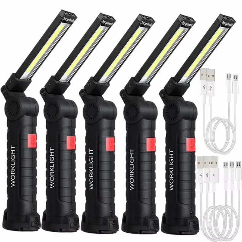 ポータブル COB LED 懐中電灯 USB 充電式ワークラ - Outdoor Adventures のレビューと価格