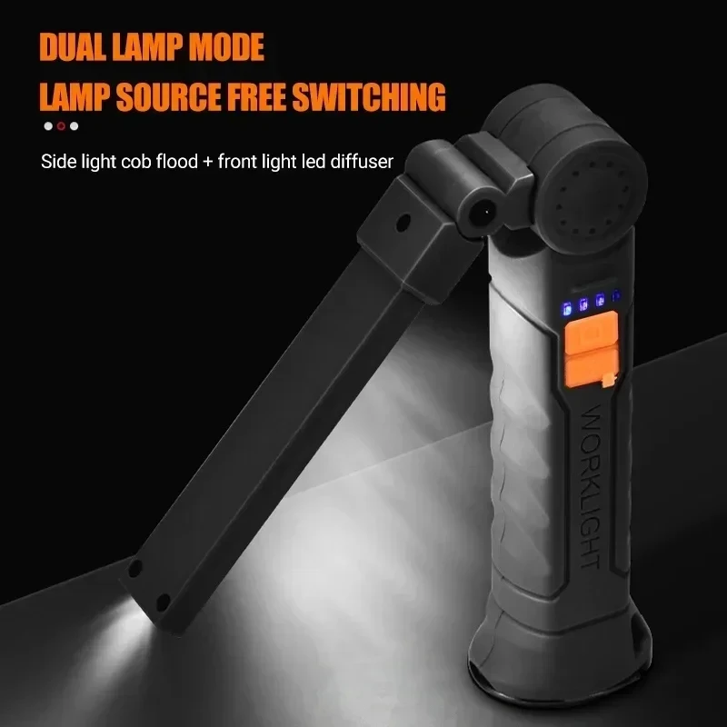 ポータブル COB LED 懐中電灯 USB 充電式ワークラ - Outdoor Adventures のレビューと価格