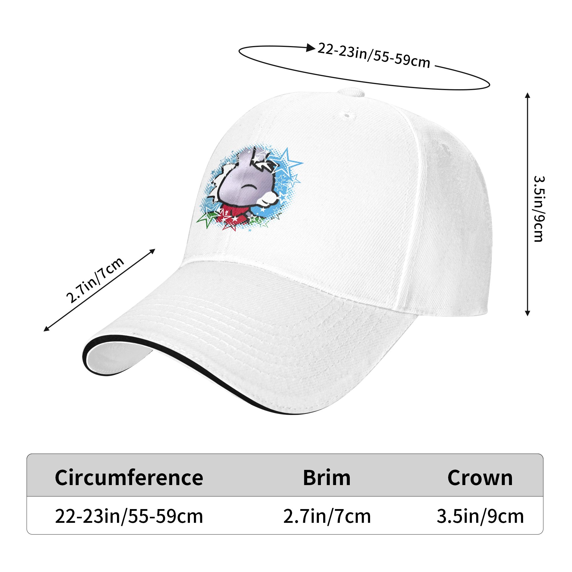 Trotroes かわいいロバ漫画サンドイッチキャップユニセ - Outdoor Adventure Learning のレビューと価格