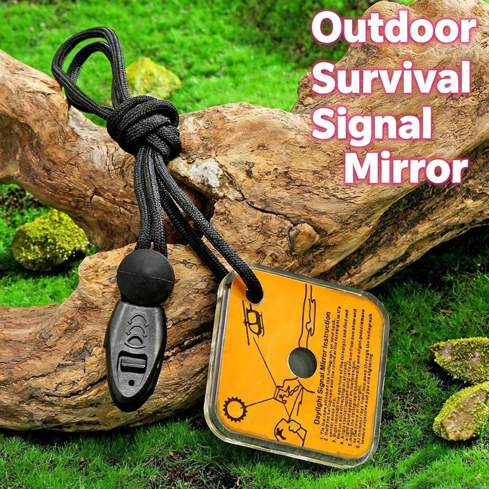 サバイバルシグナルミラー アクリル製 緊急救助用反射鏡 SO - Signal Mirror Rescue のレビューと価格