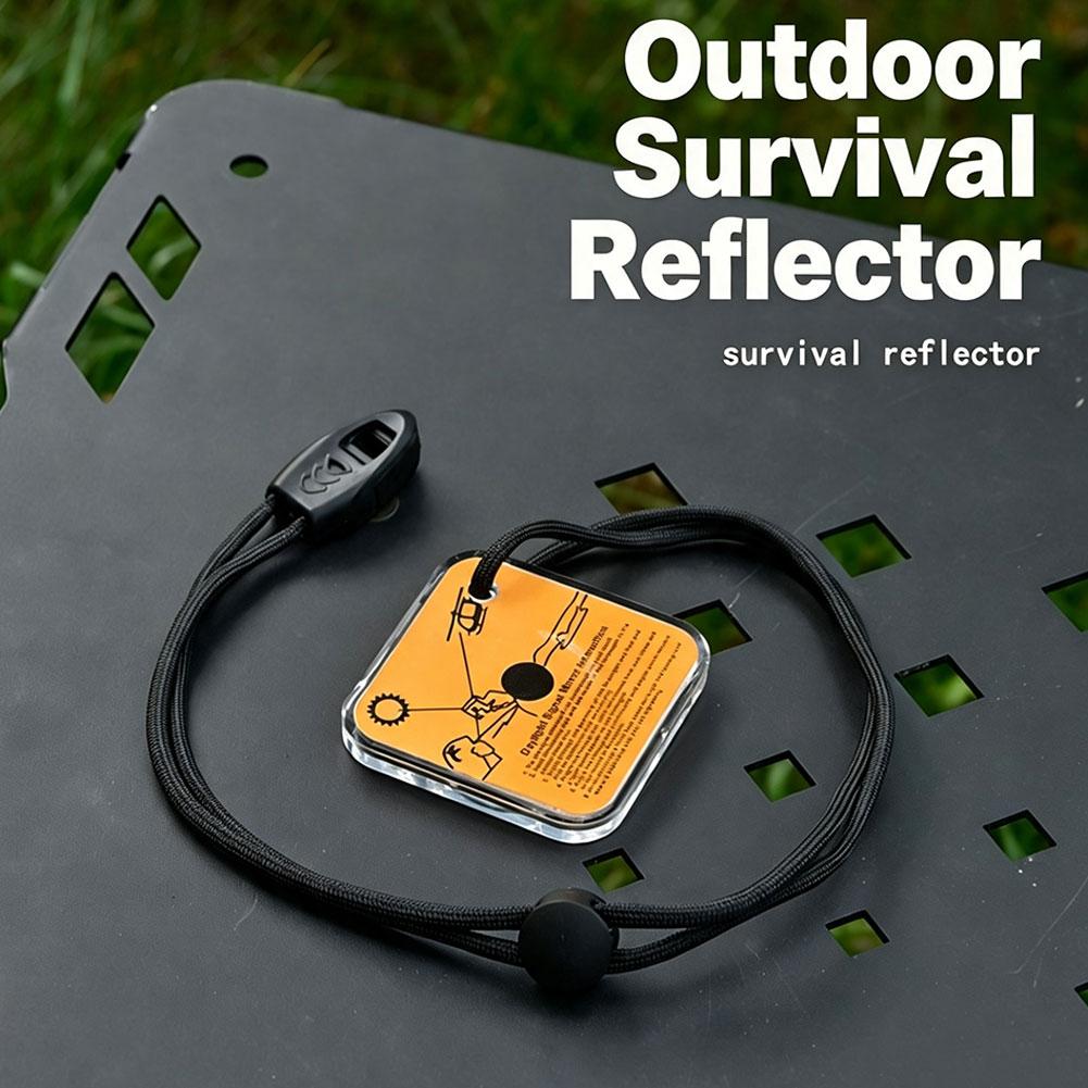 サバイバルシグナルミラー アクリル製 緊急救助用反射鏡 SO - Signal Mirror Rescue のレビューと価格