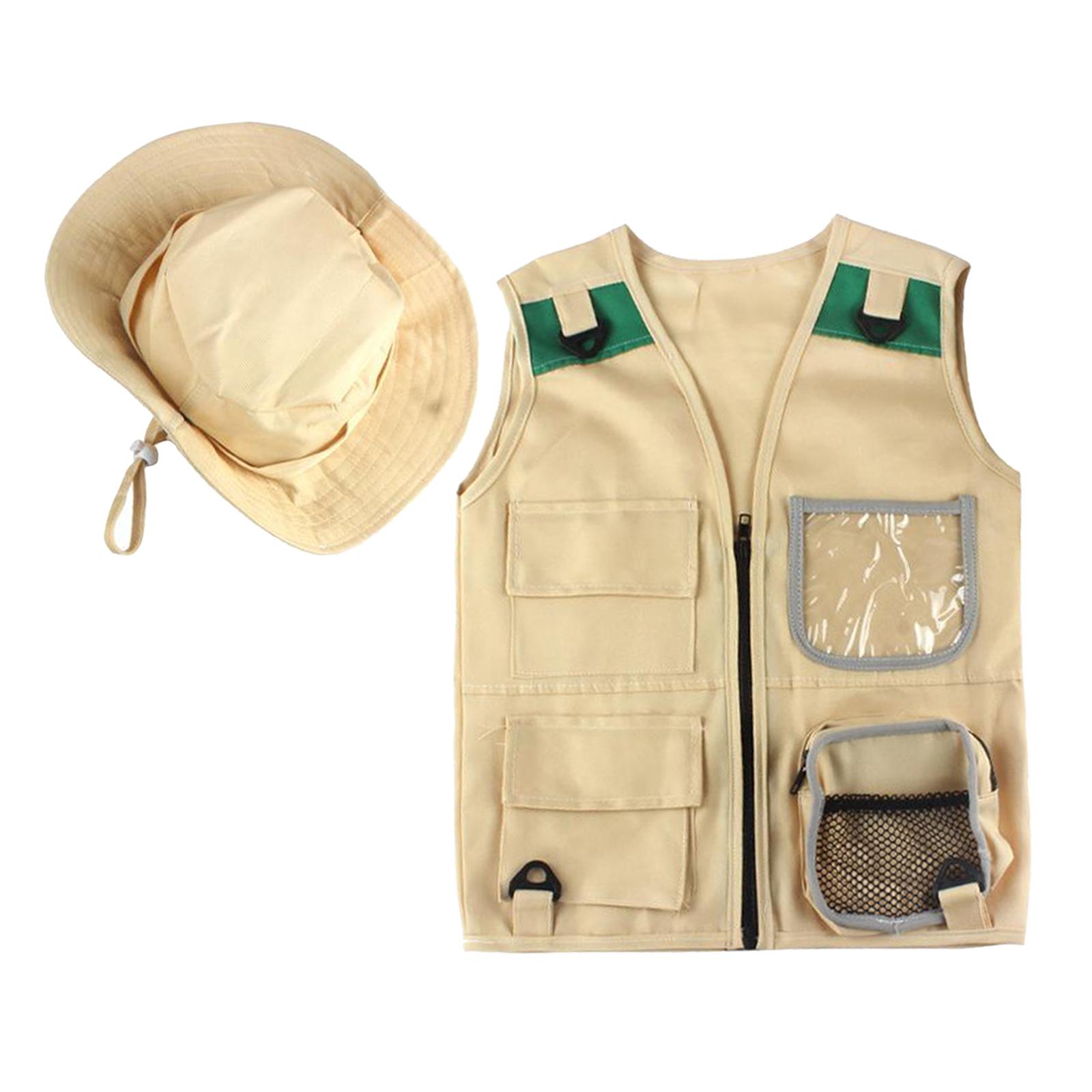 安全なキッズ屋外エクスプローラーキット、カーゴベストと帽子セ - Outdoor Adventure Kit For Boys のレビューと価格
