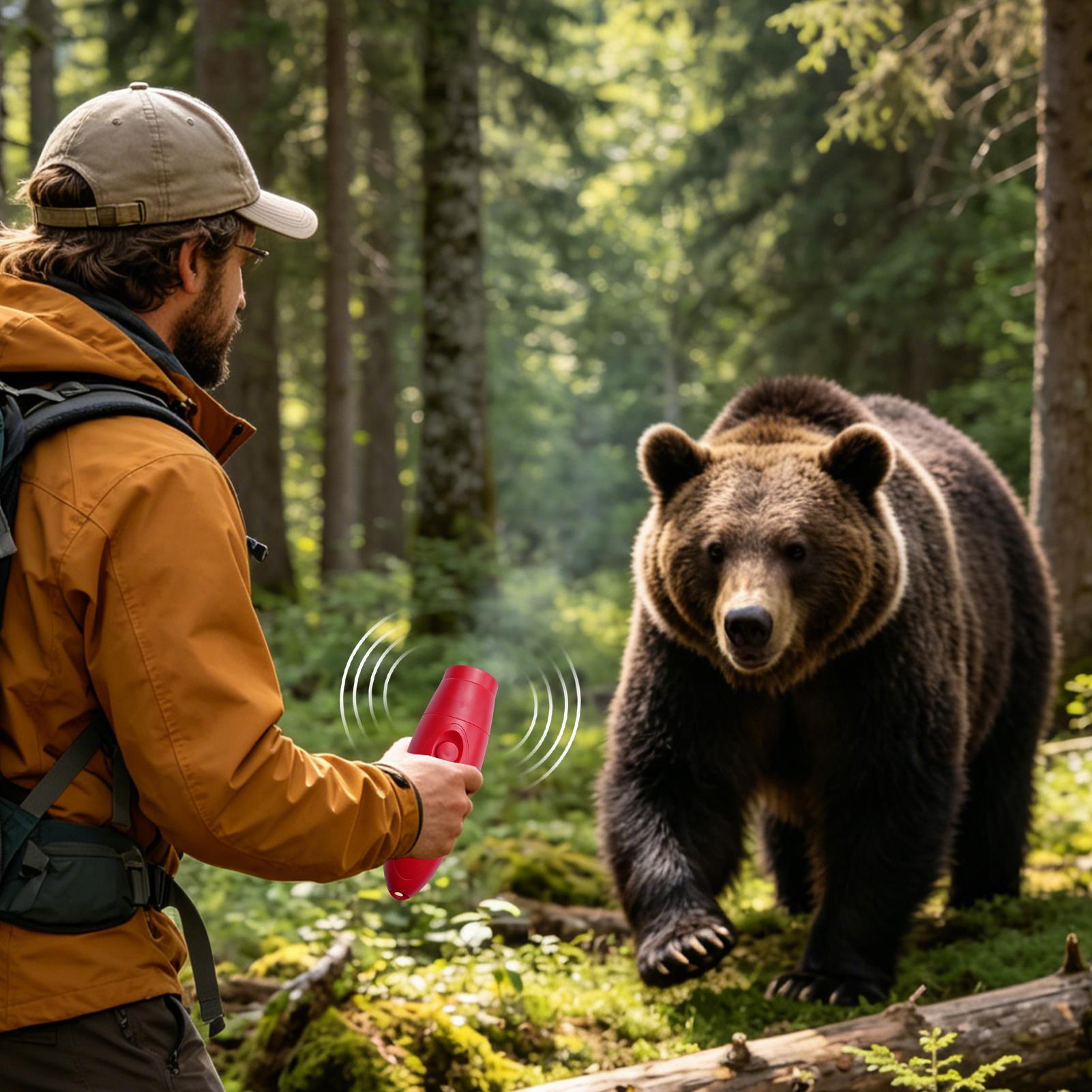 ギアベア脅威警報ベアホーン130dB屋外動物防護ホーンキャン - Outdoor Adventure For Adults のレビューと価格