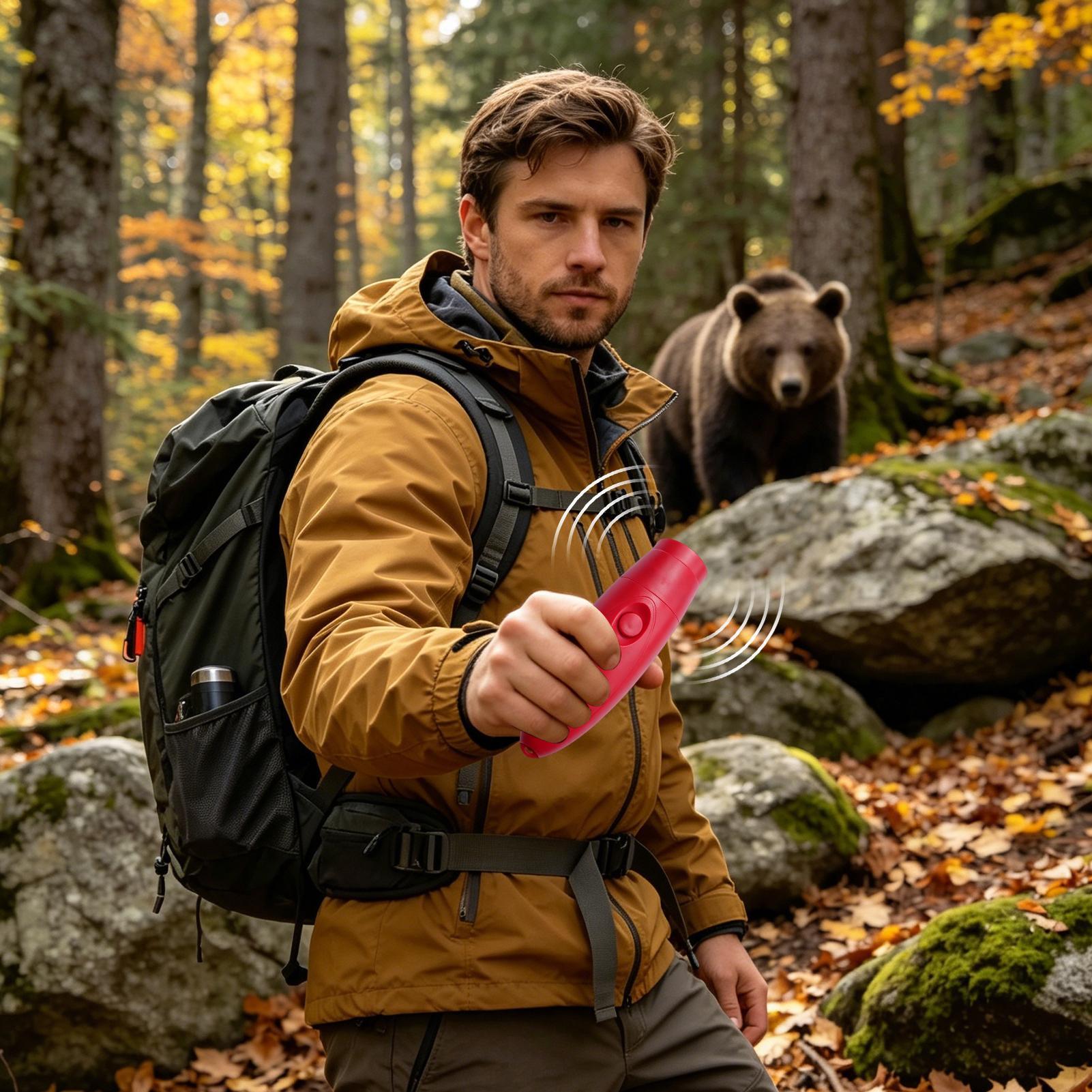 ギアベア脅威警報ベアホーン130dB屋外動物防護ホーンキャン - Outdoor Adventure For Adults のレビューと価格