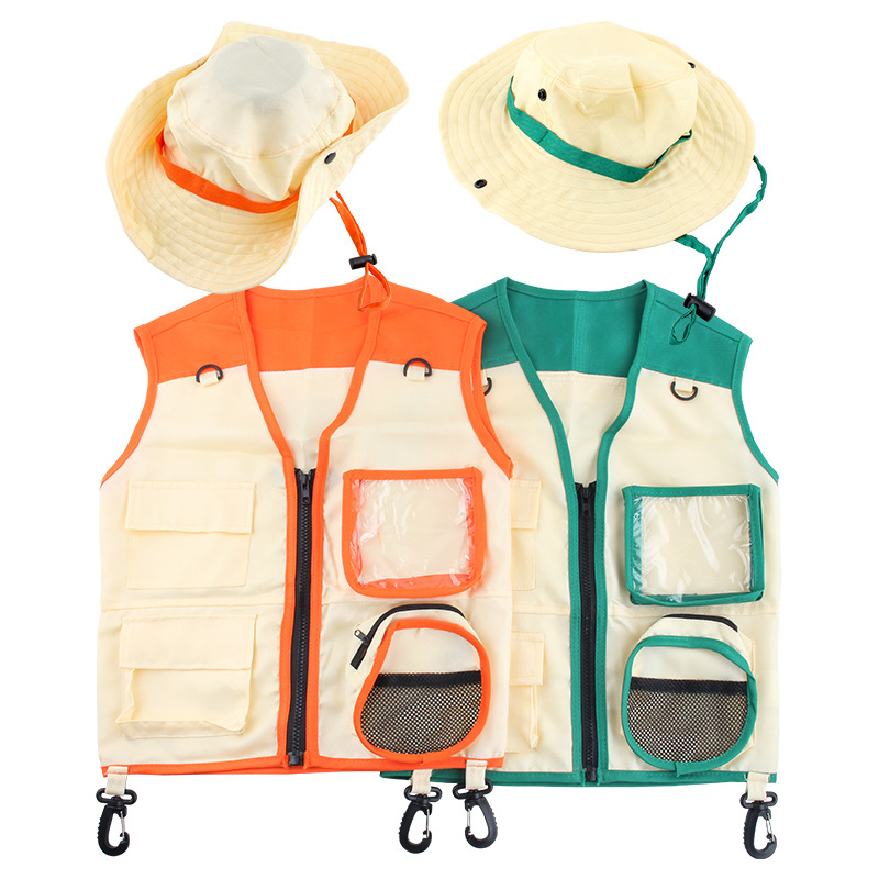 ネイチャーエクスプローラーアドベンチャーキット帽子ベスト男の - Outdoor Adventure Kit For Boys のレビューと価格